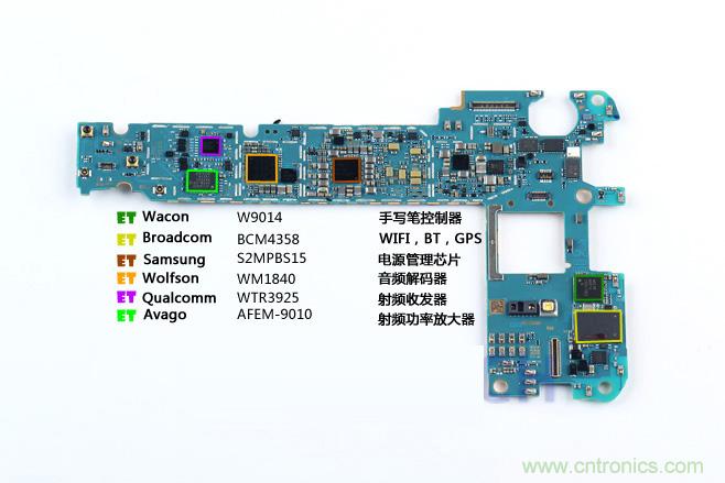 Galaxy Note5拆解，與S系列差距日漸模糊