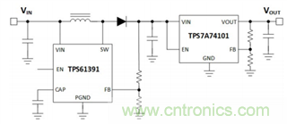 TPS61391升壓變換器，為電容麥克風提供48V超低噪聲幻象電源